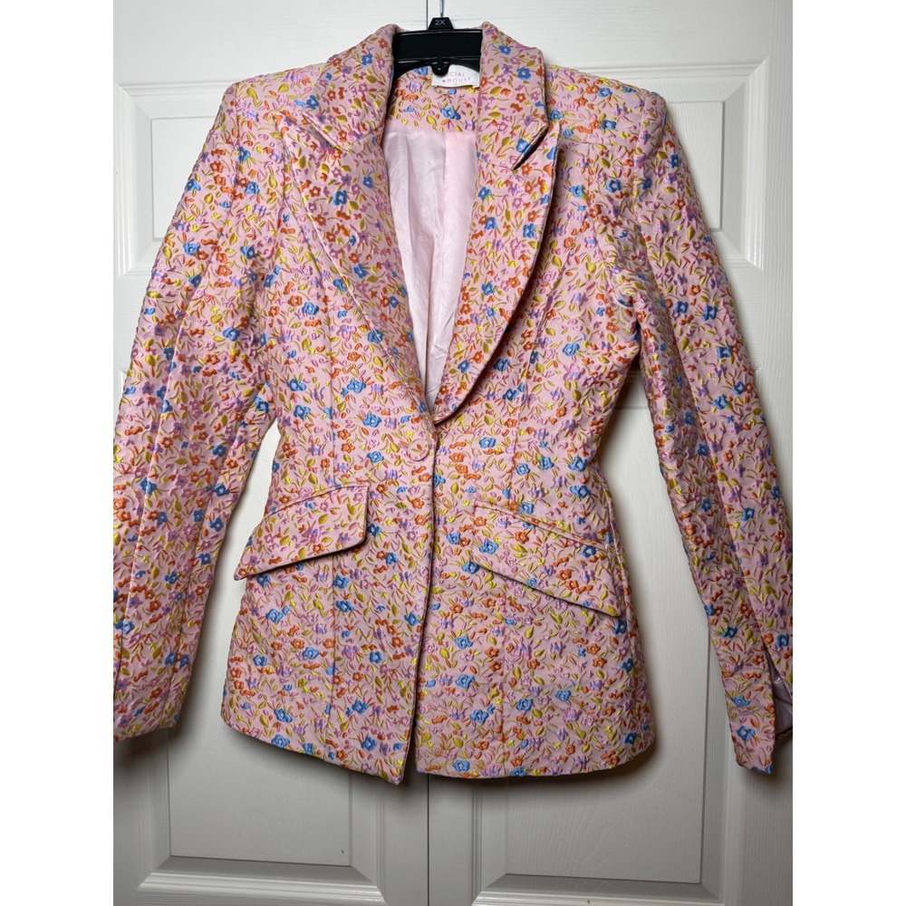 Women’s Pink Floral Tailored Blazer